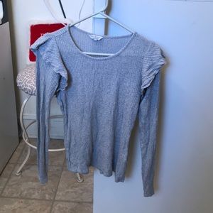 Grey knit top